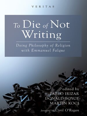 cover image of To Die of Not Writing